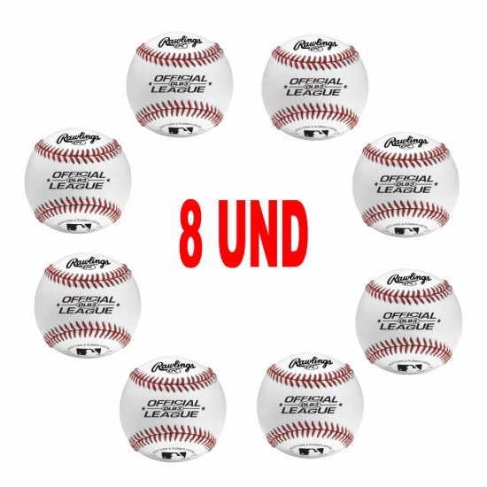 Cubo o Balde de pelotas de béisbol oficial de la Liga, 8 unidades