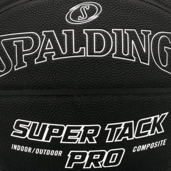Pelota de Baquet Spalding Super Tack Pro Nº 7 Edición Negro Opaca para Interiores y Exteriores