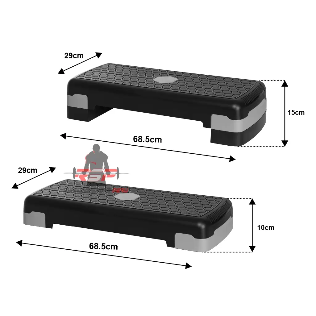 Step Aeróbico Importado Rombo 2 Niveles Gimnasio Fitness - Imagen 3