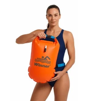 Boya de Natación Inflable con Bolsa Impermeable Porta accesorios para Aguas Abiertas Winner