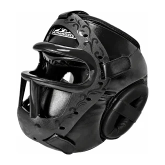 Casco de Boxeo y Artes Marciales con Protector Facial Desmontable