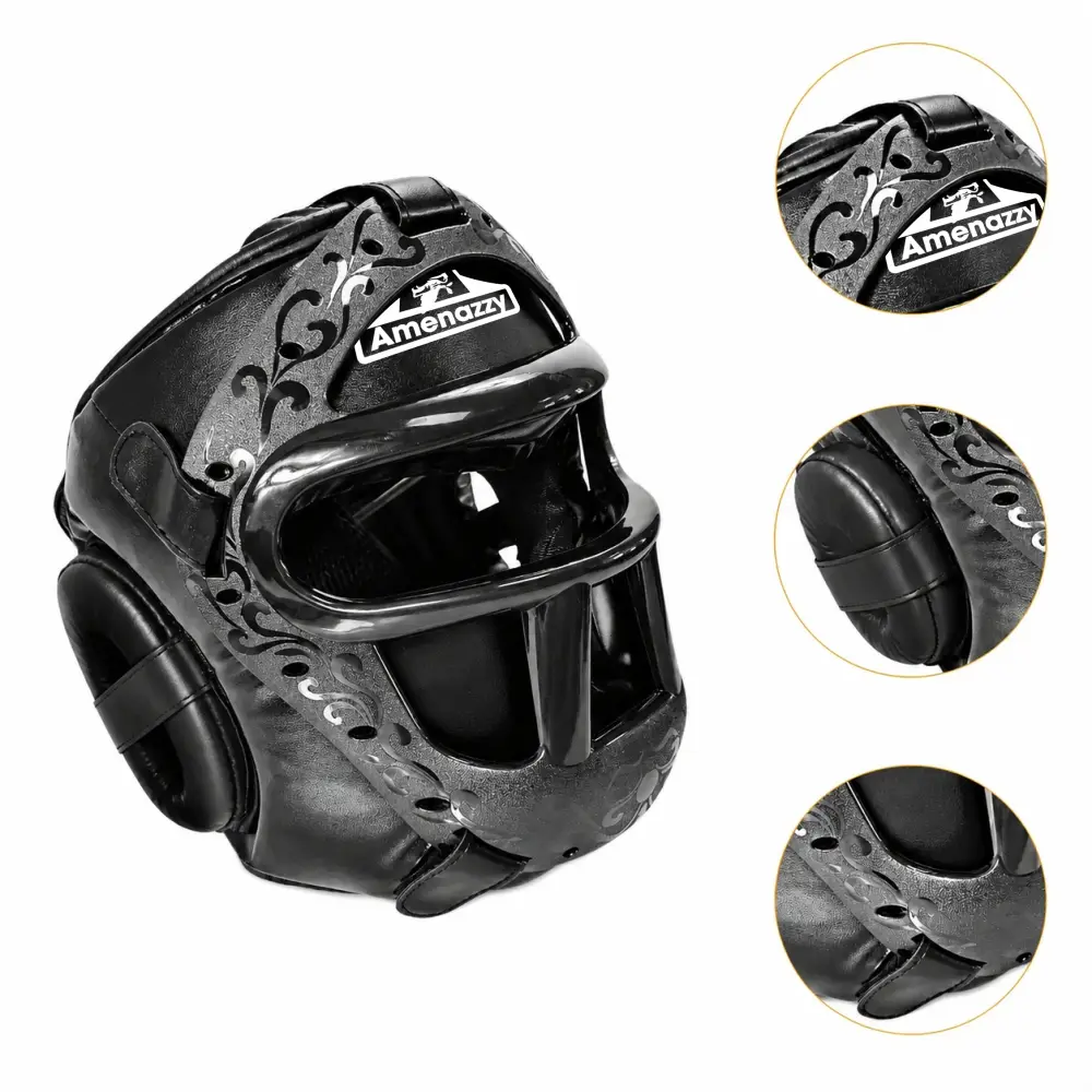 Casco de Boxeo y Artes Marciales con Protector Facial Desmontable - Imagen 6