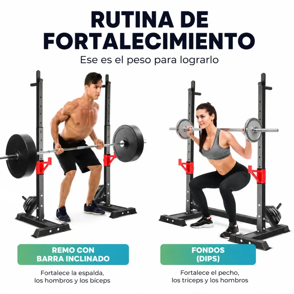 Soporte para Sentadillas Rack Squat – Capacidad 300 kg - Imagen 6