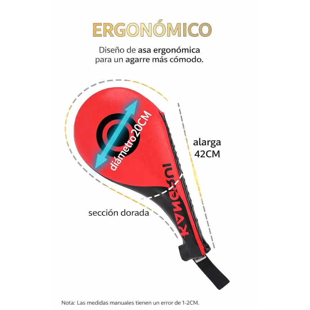 Paleta Doble de Taekwondo KANGRUI con Sonido Tipo Serpiente - Imagen 2