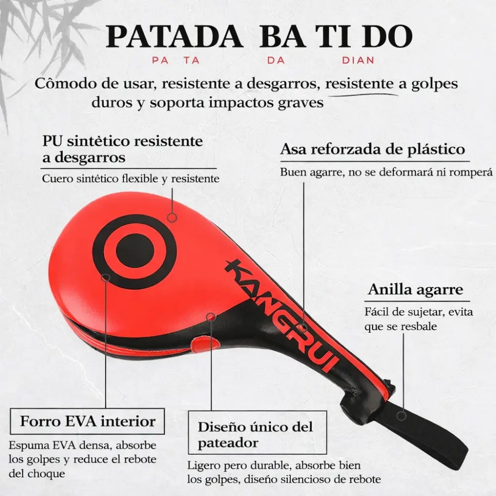 Paleta Doble de Taekwondo KANGRUI con Sonido Tipo Serpiente - Imagen 3